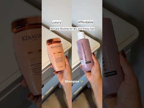 Luxury Haircare Routine Vs Affordable Haircare Routine #ytshorts #shorts