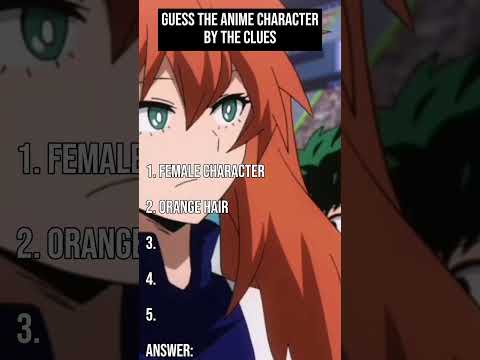 Can you guess the anime character by the clues? #anime #characters #guess