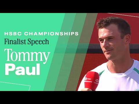 Tommy Paul Finalist Speech | 2026 HSBC Championships