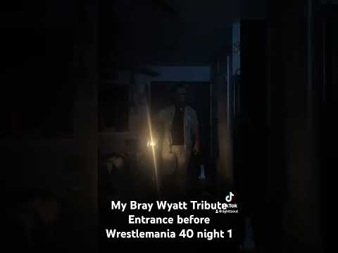 Bray Wyatt Tribute Entrance Cosplay before Wrestlemania 40 night 1