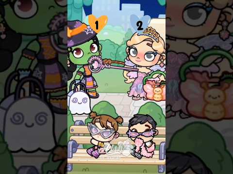Witch Vs Fairy Halloween 🎃 #avatarworld #tocaboca #shorts