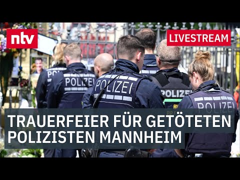 LIVE: Trauerfeier für getöteten Polizisten Mannheim