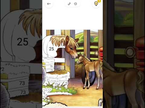 Coloring a farm scene #shortvideo #art #coloringadventure #drawing #gamemewarnai #illustration