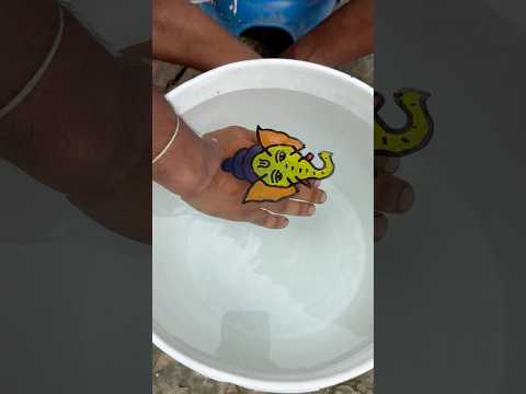 Lord Ganesha ji Drawing With Floating Pen #shorts