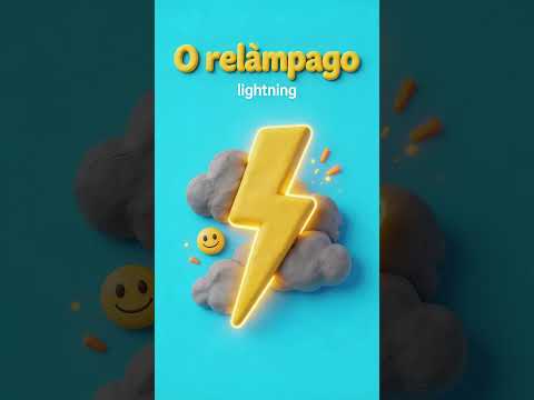 🇬🇧 🇵🇹 Let's Learn Storm Weather in European Portuguese and English 🌩️ #learning #english #portuguese