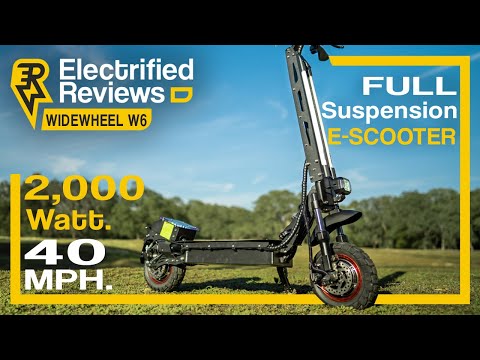 Widewheel W6 review: ,449 PHANTOM LIGHT, full suspension electric scooter