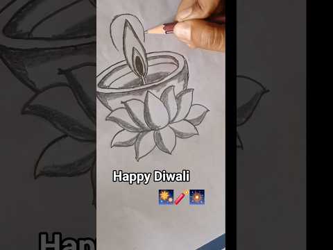 Diwali special drawing 🎆🧨🎇|to draw a diwali special drawing with pencil |Priya_hindu_108 |