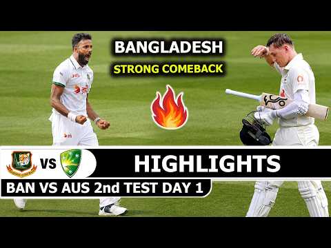 Bangladesh vs Australia 2nd <strong>Test</strong> <strong>Match</strong> Day 1 Highlights 2026 | BAN vs AUS 2nd <strong>Test</strong> Highlights