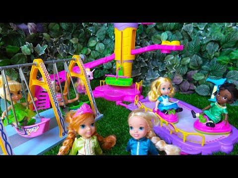 Elsa and Anna toddlers at the FUNFAIR with Chelsea, Disney princesses and My little Pony PART 2 - UCB5mq0ucfGe9dNCIC0s41QQ