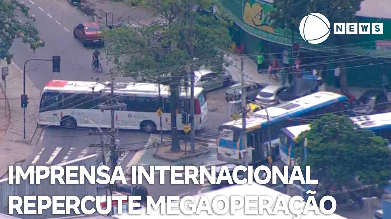 Imprensa internacional repercute megaoperação no Rio de Janeiro  TV Online Imprensa internacional repercute megaoperação no Rio de Janeiro