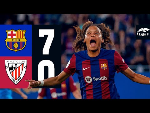 LIGA F | FC BARCELONA 7 vs 0 ATHLETIC CLUB 🔵🔴