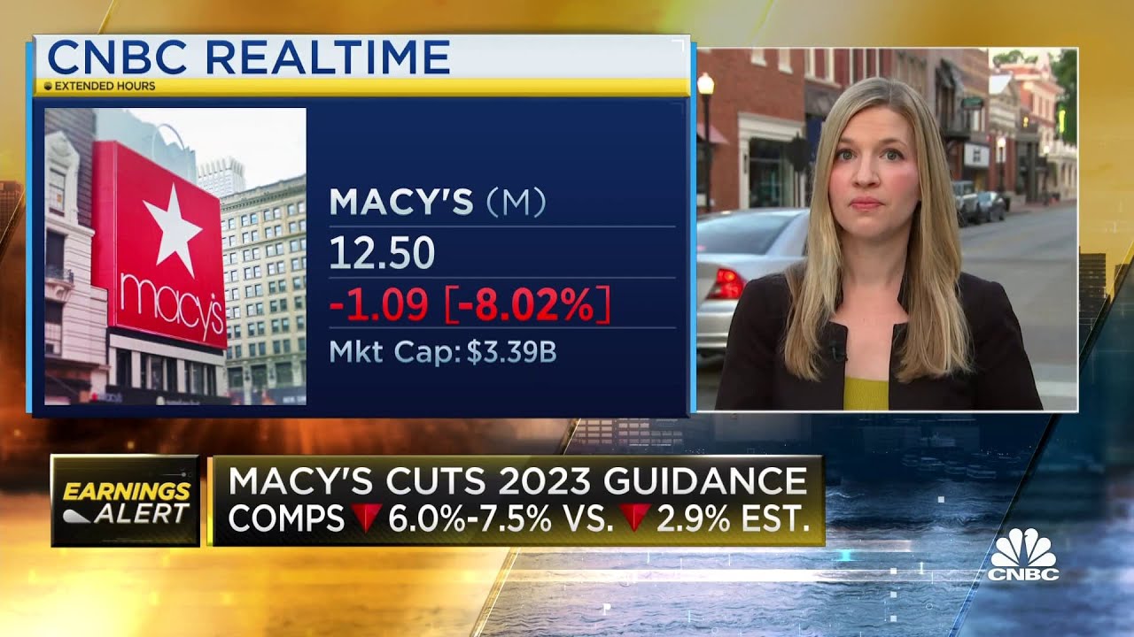 Macy’s slashes its full-year outlook after earnings beat, revenue miss