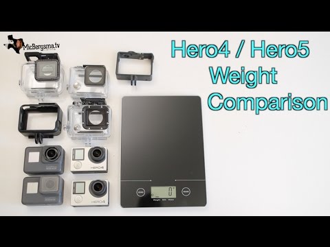 GoPro Hero5 vs Hero4 Weight Comparison - GoPro Tip #572 | MicBergsma - UCTs-d2DgyuJVRICivxe2Ktg