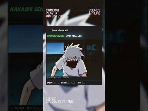 kakashi 🥺 #kakashi #anime