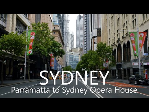 4K Sydney Drive | Parramatta to Sydney Opera House via A44 & A22, Australia