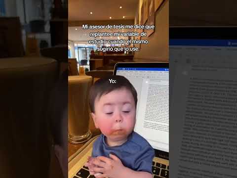 Mi asesor de tesis analizando mi informe #tesis #humor #tips