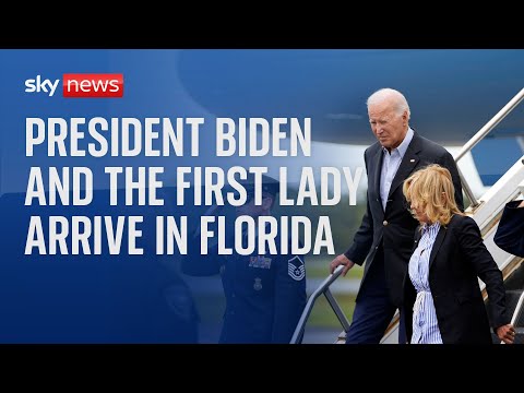 President Biden and the First Lady arrive in Gainesville, Florida