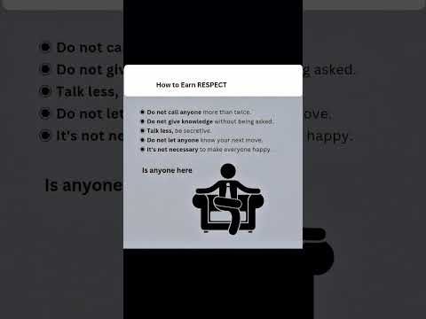 “Respect Isn’t Given — It’s Built by Behavior 🧠”