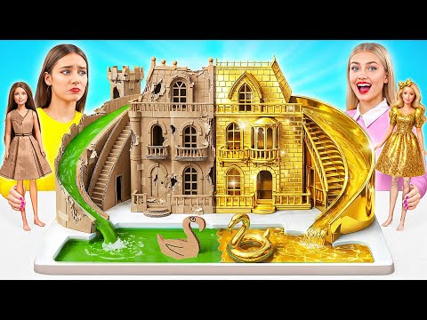 Construimos Casa de Muñecas Asombrosa Reto Rico vs Pobre | Trucos y Trucos Increíbles Multi DO Smile