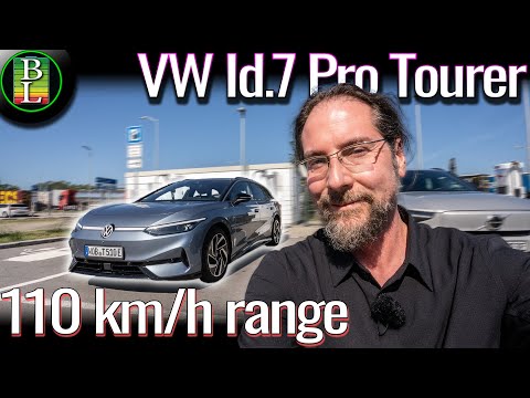 VW Id.7 Pro Tourer - 110 km/h range test in the heat