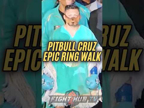 <strong>Pitbull</strong> Cruz EPIC RING walk vs Nestor Bravo!