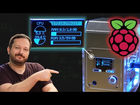 The Raspberry Pi Pironman Case - There's a Status Display!