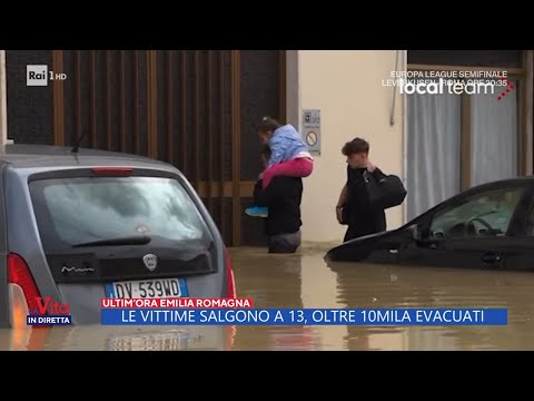 Lugo sommersa dall'acqua - La Vita in Diretta 18/05/2023