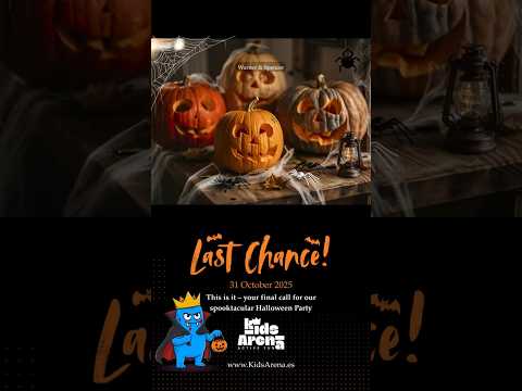 🎃 Last chance! Epic Halloween Party at Kids Arena, Oct 31st! 👻 Book now