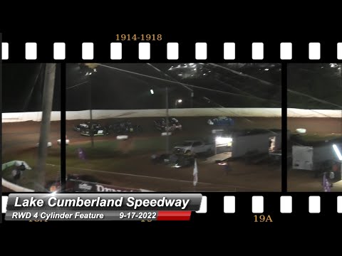 Lake Cumberland Speedway - RWD 4 Cylinder Feature - 9/17/2022 - dirt track racing video image
