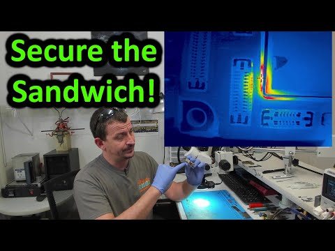 Repairing an iPhone 11 "No Power" logic board (shield removal without disturbing the sandwich)