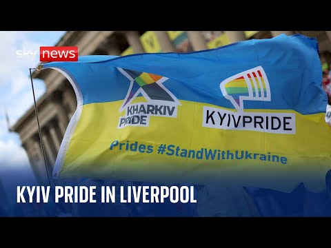 Thousands gather in Liverpool as the city hosts Kyiv Pride