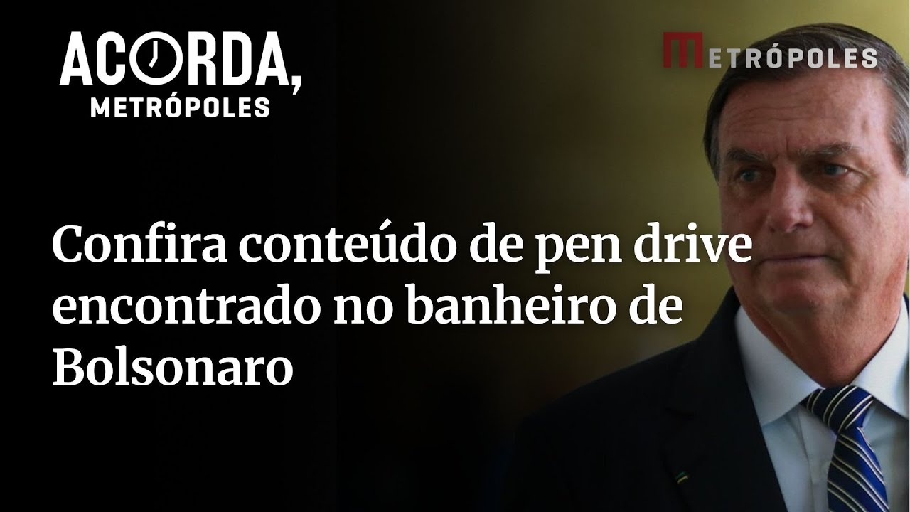 Confira conteúdo de pen drive encontrado no banheiro de Bolsonaro