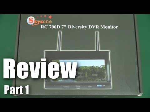 Review: Skyzone RC 700D Diversity DVR LCD monitor (part 1) - UCahqHsTaADV8MMmj2D5i1Vw