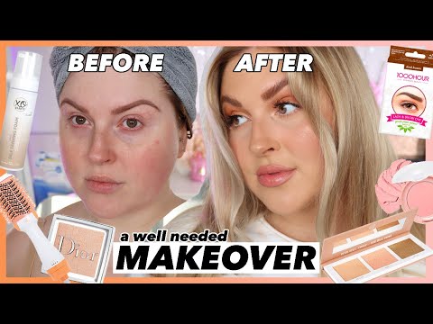 I needed a makeover.... ?? fake tan, blowout, tinted brows & makeup ?