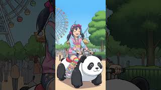 ぱーんだぱーん #aivideo #kawaii