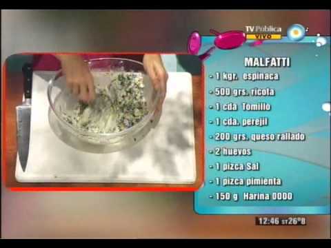 Malfatti de espinaca y ricota - UCb8W2JPNwMtV4xA0LFb3LUw