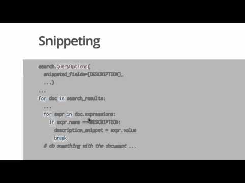 Introduction to Google App Engine Search - UC_x5XG1OV2P6uZZ5FSM9Ttw