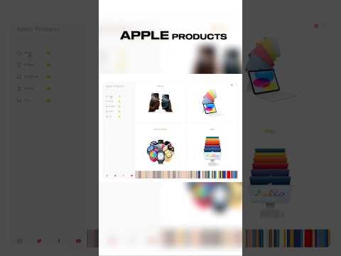 Apple Products Store with React 19 and Tailwind CSS 4 #shorts