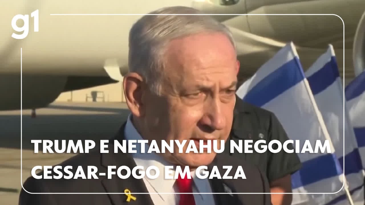 Trump e Netanyahu se reúnem hoje para negociar novo cessar fogo na Faixa de Gaza