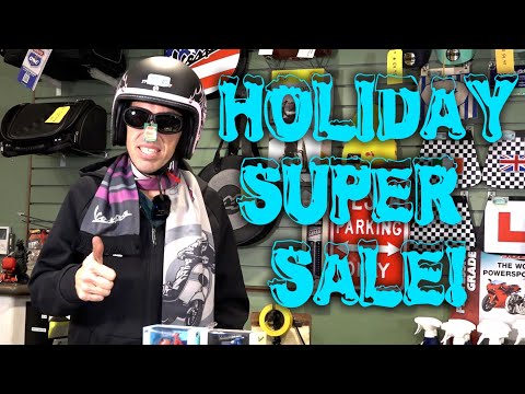 Robot's 2022 Holiday Trunk Show - Super Sale Gift Items from Scooterwest & Vespa Motorsport!