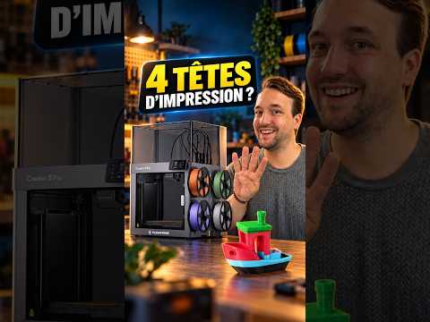 L'imprimante change de tête et change de couleur et matière ! #impression3d #diy