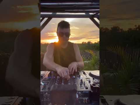 Amazing sunset with Psytrance music by Querox #ephimeratulum #dj #psytrance #tulumvibes