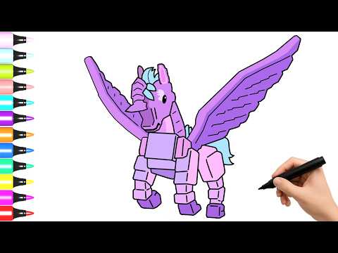 Como Dibujar a Celestial Pegasus  - Steal a Brainrot ROBLOX