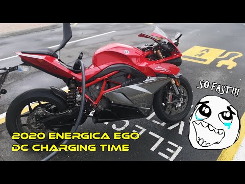 How Long for a Full Charge?? 🔌 2020 Energica Ego 13.4 DC Charging Time