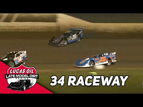 RTJ Goes Back-To-Back | Lucas Oil Late Model Dirt Series at 34 Raceway - dirt track racing video image