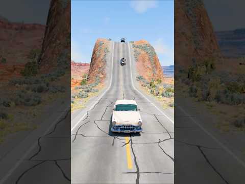 Flatbed Truck McQueen | Transportation with Truck - Pothole vs Car #58| BeamNG.Drive Gameplay