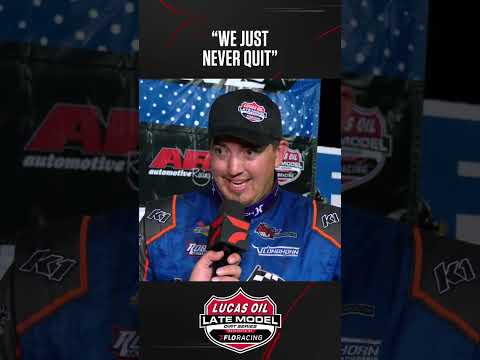 💪 &quot;We just never quit&quot; is what Garrett Alberson had to say after winning #LucasDirt at 34 Raceway. - dirt track racing video image