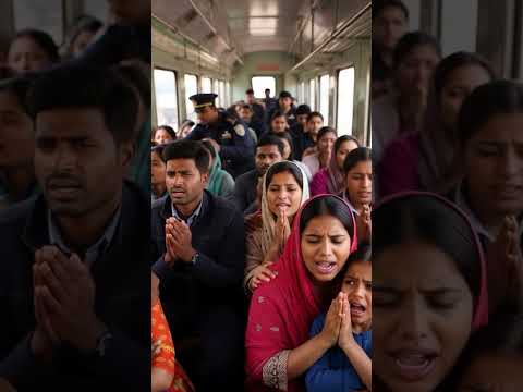 Indian Soldier rescue passenger in train #ai #motivation #cartoon #army #shortsfeed