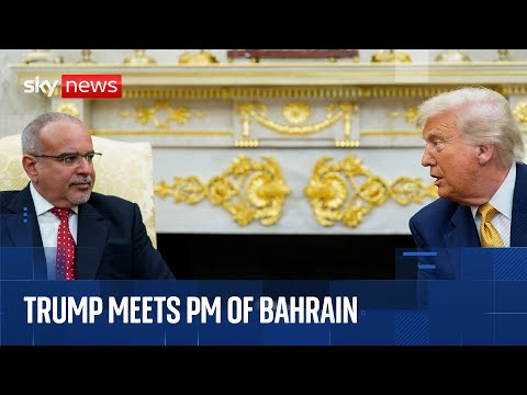 Donald Trump meeting Crown Prince of Bahrain