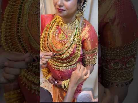 സിംപിൾ ഗോൾഡ്സെറ്റ് 😍#gold #jewellery #jewelry #bride #wedding #shorts #shortvideo
